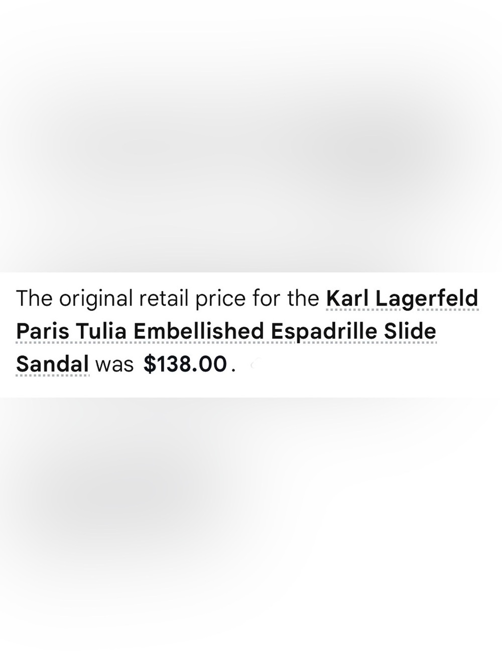 Karl Lagerfeld Paris Tulia Embelished Espadrille Slide Sandal (NWOT) - Picture 9 of 10